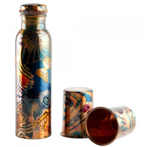 Designer Printed Copper Bottles