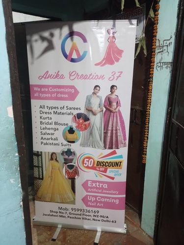 Get 10% Off On Roll up Banner Standee Printing Services Noida 