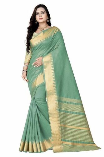 Anti Wrinkle And Party Wear Designer Cotton Sarees