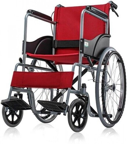 Powder Coated Manual Wheelchair For Indoor And Outdoor