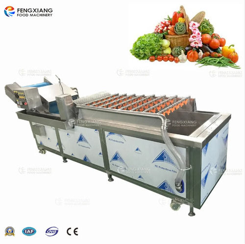 CE Approved Vegetable And Fruit Washer Machine with High Pressure Spray System