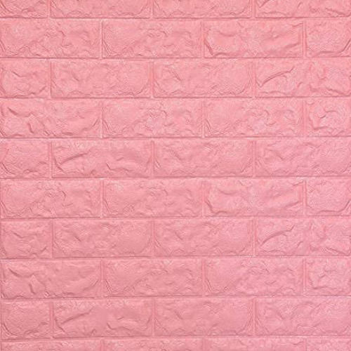 Plain 3D Pink Brick Foam Sheet