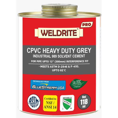 Cpvc Heavy Duty Grey Industrial Solvent Cement 989