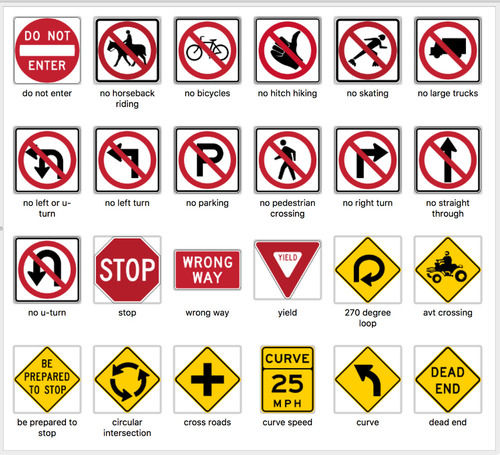 Multi-Color Durable Road Traffic Sign Board