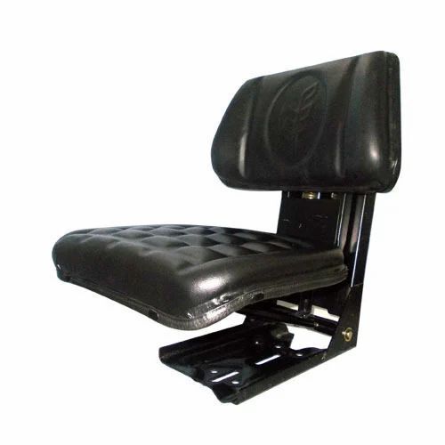 Black Color Plain Pattern Leather Material Tractor Seat