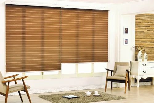 Multi Color Plain Pattern Triple Shade Blinds For Home