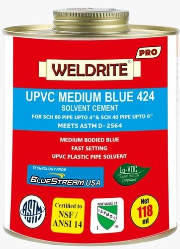 UPVC Medium Blue Solvent Cement 424