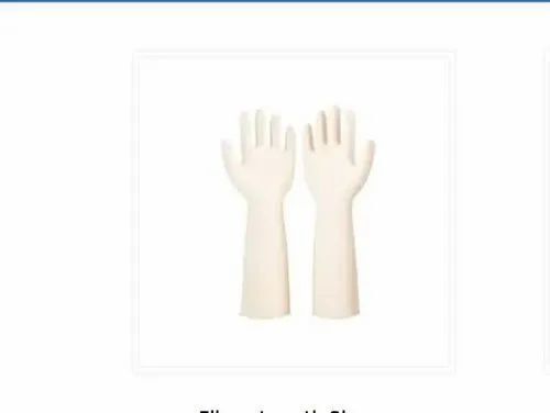 Eco Friendly Durable Plain Full Finger White Hand Gloves