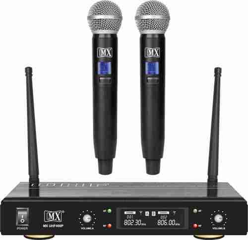 Wireless Microphone - Metal, Black, Cardioid Dynamic, Wireless, 80-100 dB Range, >85 dB S/N Ratio