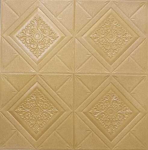 3D Golden Foam Sheet Wallpaper