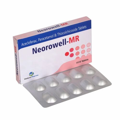 Aceclofenac Paracetamol And Thiocolchicoside Tablets - Prescription Medicine for Hospital and Clinic Use, Precaution Required, Tablet Form