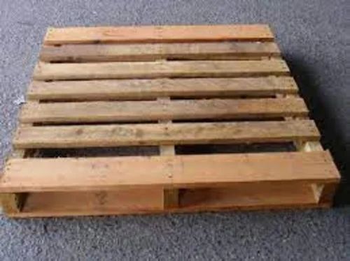 Brown Color Rectangular Shape Hardwood Wooden Pallet