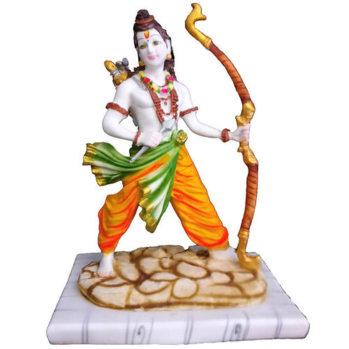 Color Coated Marble Shri Ram Murti Idol Statue