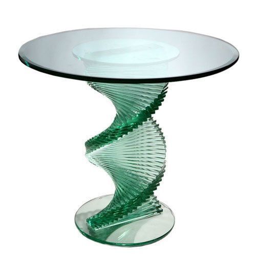 Transparent Premium Desgin Glazed Table