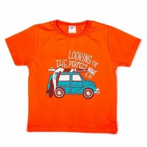 Short Sleeves Cotton Sinker Baby Printed T Shirt