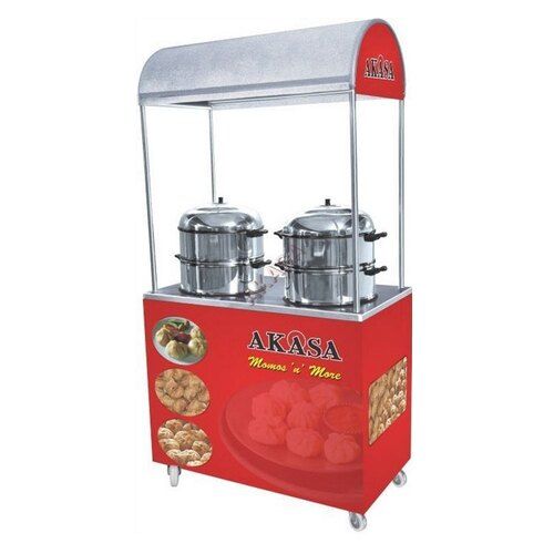 Multi Color Stainless Steel Material Momos Counter For Catering