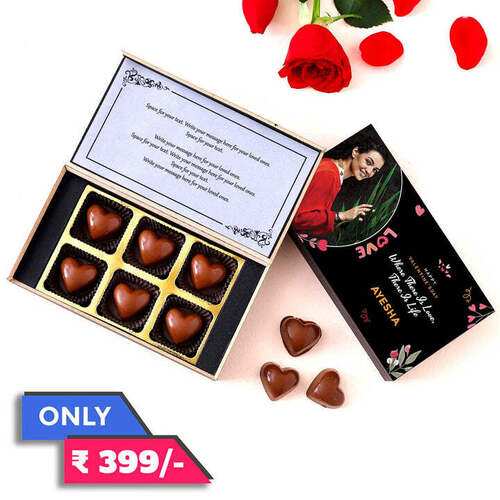 Love Theme Personalised Valentine Chocolate Box