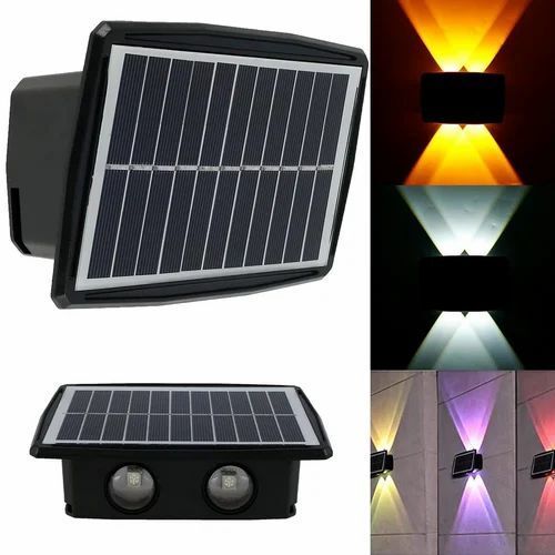 Plastic RGB LED Solar Light for Outdoor Use