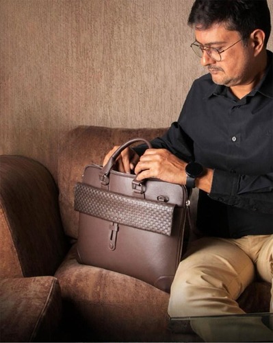 Unisex Laptop Leather Office Bag