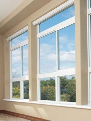 Upvc Windows - Hollow Structure, White & Cream Colors | Easy to Install, Ideal for Home & Hotels, Available in Rectangle & Square Shapes, Plain & Printed Patterns