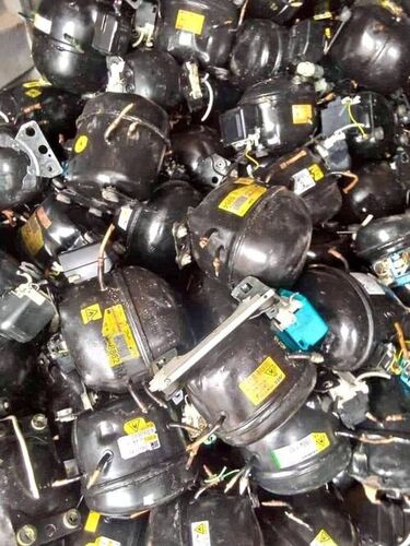 Used Fridge/ Ac Compressors Scrap - Color: Black