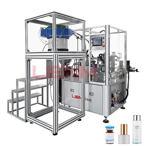 LIENM Automatic Cream Filling Machine Cosmetic Filling and Capping In One Fill Seal Machine Cosmetic Cream Filling Machine