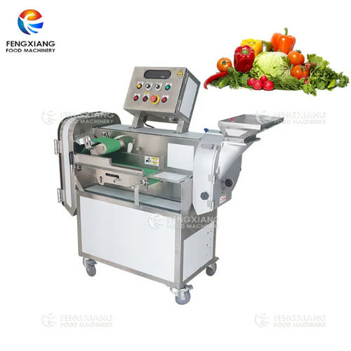 FC-301L Double Head Automatic Fruit Veg Cutting Dicing Slicing Machine