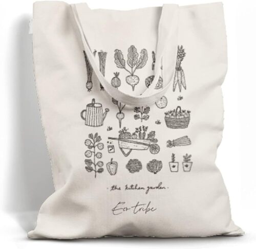 Easy To Carry Printed Cotton Shopping Bags