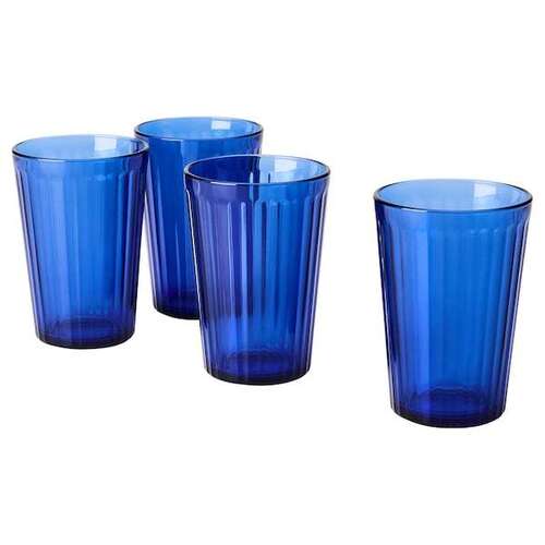 VARDAGEN Glass, blue, 31 cl (10 oz) 