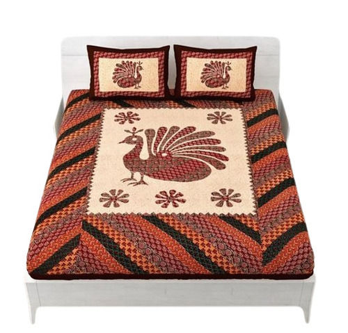 Poly Cotton Printed Luxury Bed Sheet