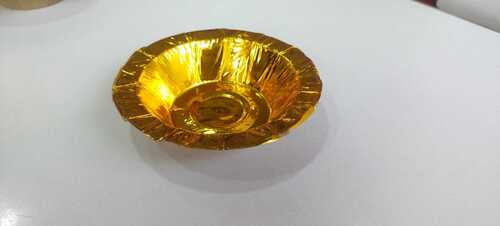 Round Plain Disposable Golden Paper Dona