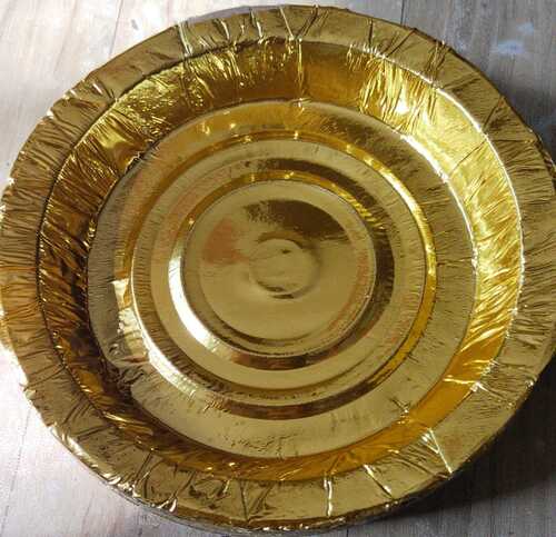 Golden Paper plate