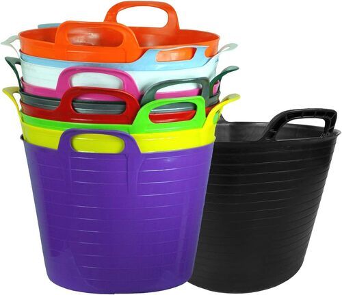 Multiple Plain Plastic Shopping Basket