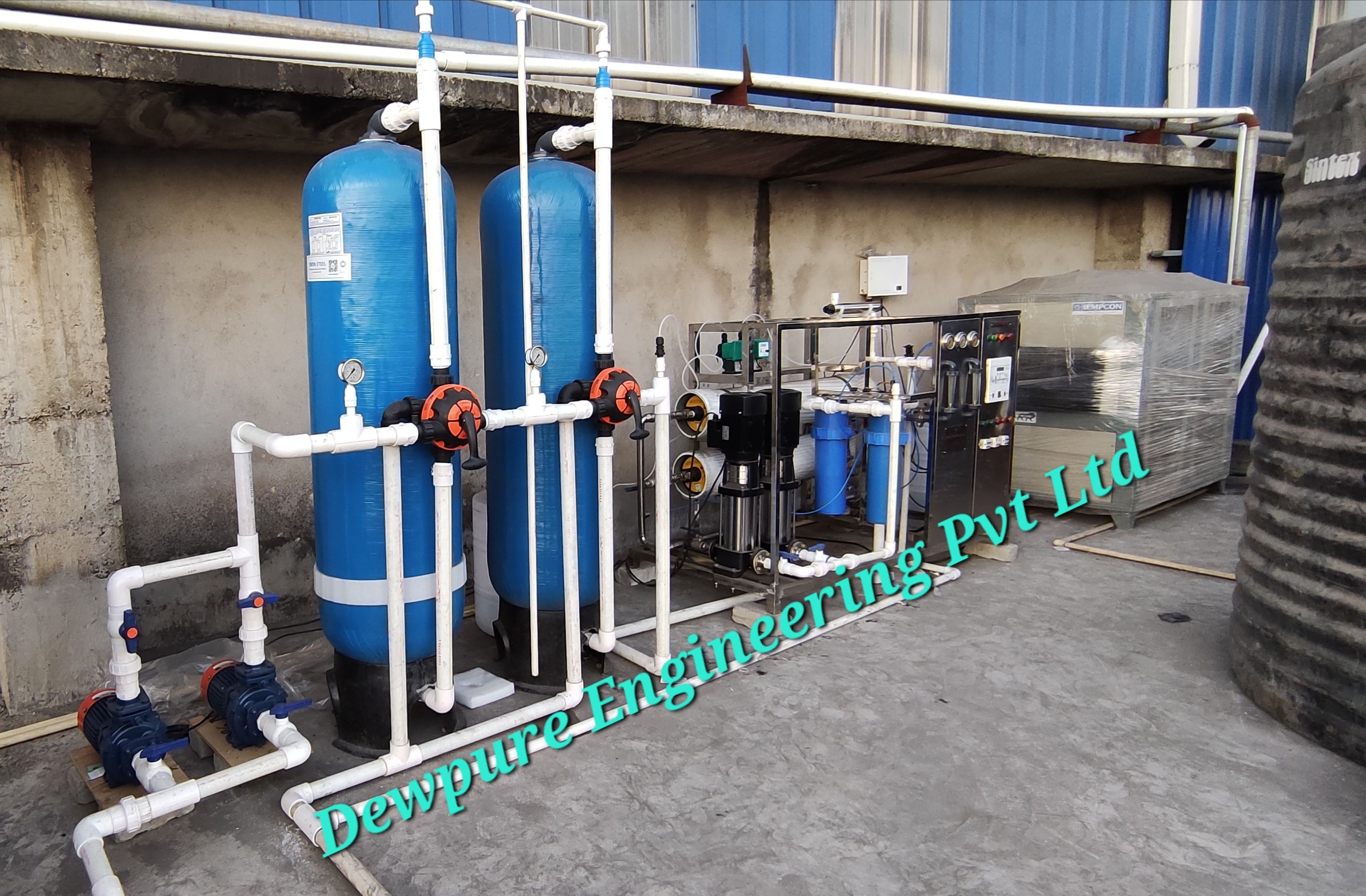 Frp And Steel Industrial Ro Plant, Material of Construction: FRP and Steel