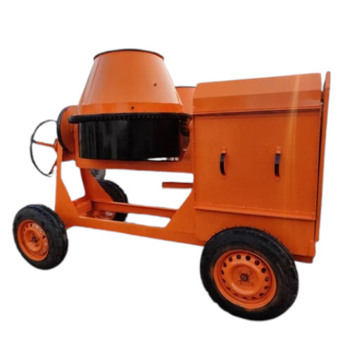 Concrete Mixer Machine - Heavy-Duty Steel, 150 Litres Capacity, 1500x1000x1200 mm , 5 HP Motor, Portable with Sturdy Wheels