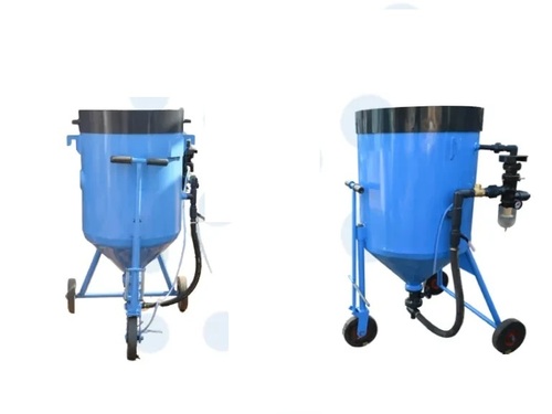 Portable Sand Blasting Machine - Color: Blue