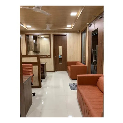 Luxurious Portable Office Cabin - Metal & Wood, Customizable Dimensions, Polished Finish | Pre-wired, Space Saving, Durable, Versatile Design