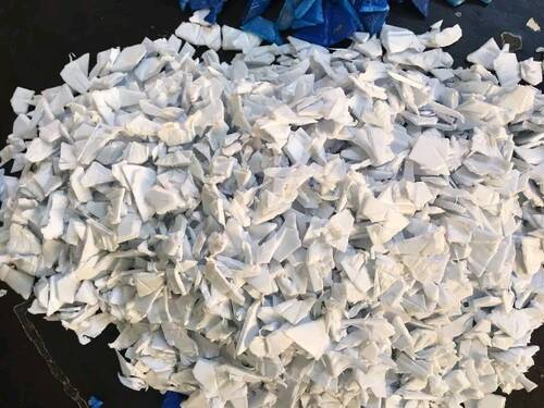 White Washed HDPE Milk Bottle Regrind