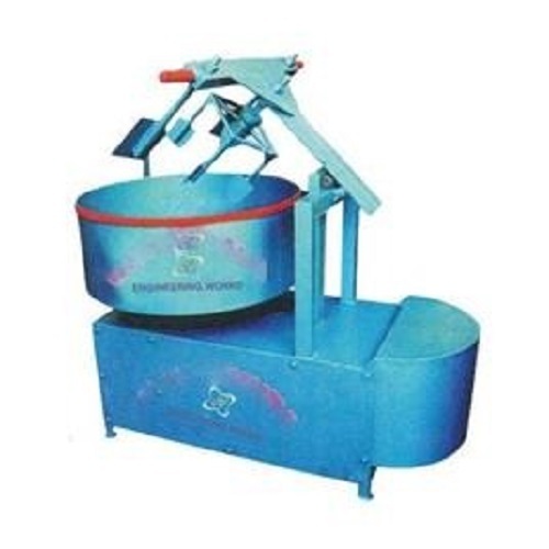 200 Kg Mild Steel Pan Mixer Machine - Mild Steel, 450 mm Height, Blue | Efficient Mixing, Low Maintenance, Space-Saving, User-Friendly Controls