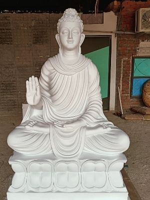 Easy To Clean Fiber Buddha Statue, 53 Inch