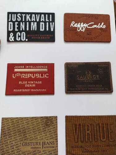 Jeans leather patch