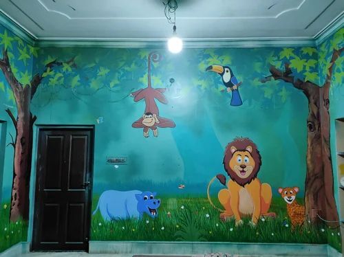 Pre School Landon Kids Wall Painting