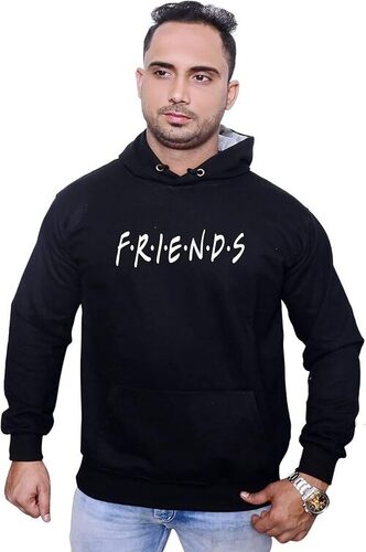 Mens Full Sleeves Printed Cotton Hoodie