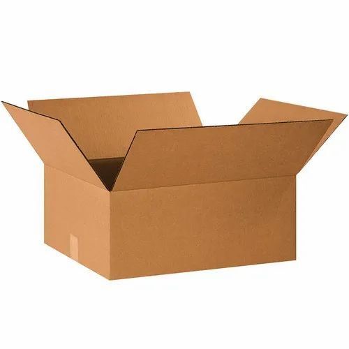 Brown Color Plain Pattern Paper Kraft Corrugated Box