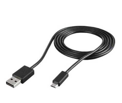 USB Data Cable - PVC Jacket, Electric Powered, Corrosion Resistant , Mobile Charging and Data Transfer , Matte Black Color