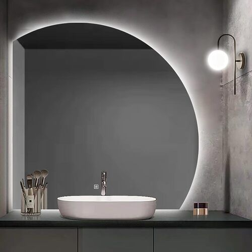 JSLJDM 500X500 mm Wall Mounted Illuminate Bathroom Mirror