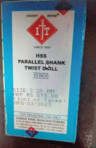 Hss Parallel Shank Twist Drills