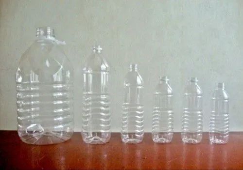 Transparent PET Bottle - Lightweight Leak and Crack Resistant Material | Various Sizes, Easy to Carry, Round Shape