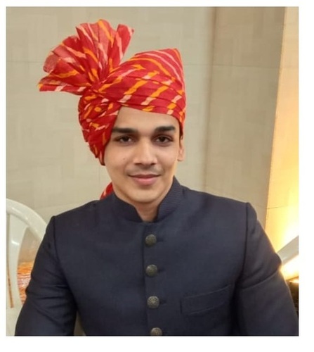Indian Groom Safa - Elegant Cotton Blend, Intricate Design Details , Comfortable and Stylish Wedding Wear for Special Occasions in Various Colors