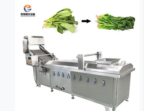 Efficient industrial automatic lifting fruit and vegetable blanching machine